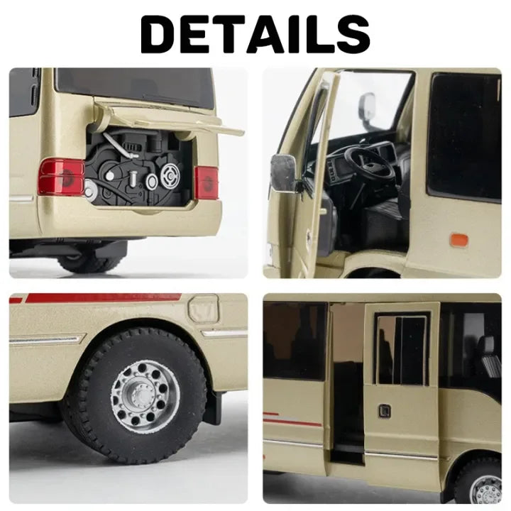 1:32 Diecast Toyota Coaster Bus Model