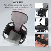 Premium Foldable Baby Stroller With Sunshade - Black
