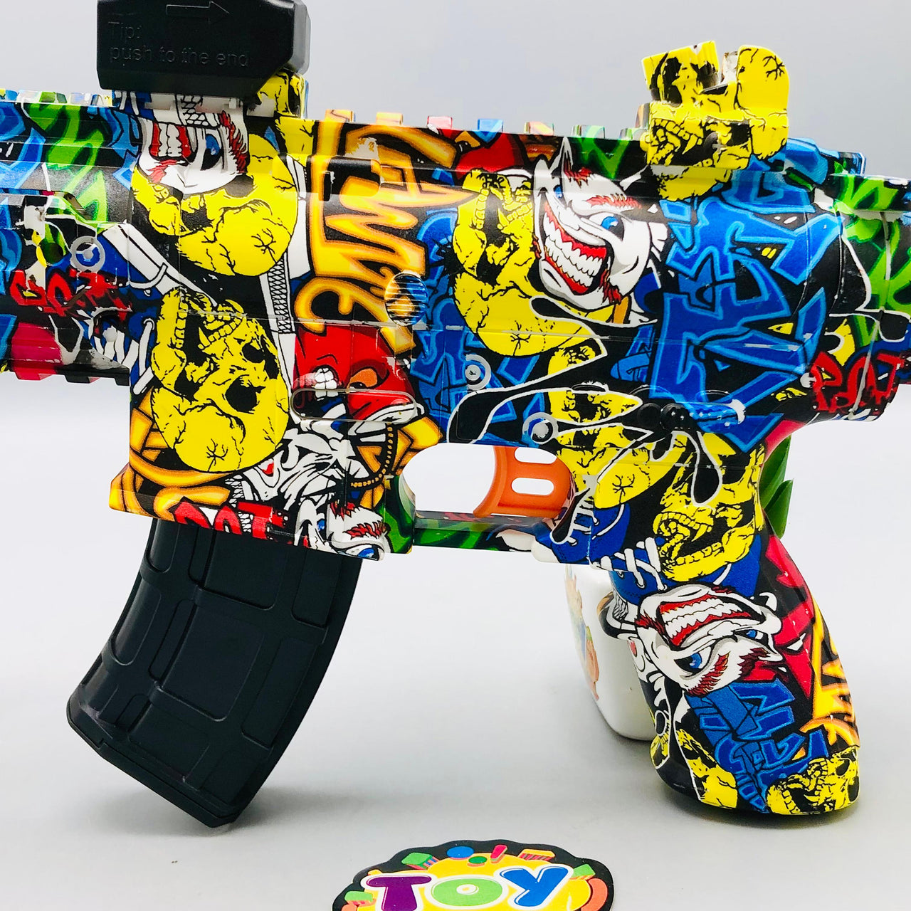 M416 Water Bullet Shooting Gun With Colorful Light Silencer