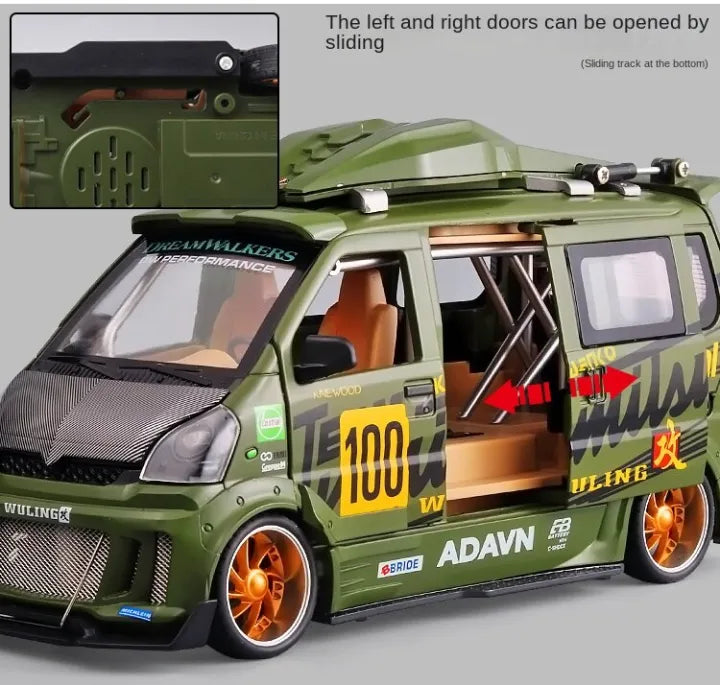 1:24 Diecast Modified Wuling Advan Van