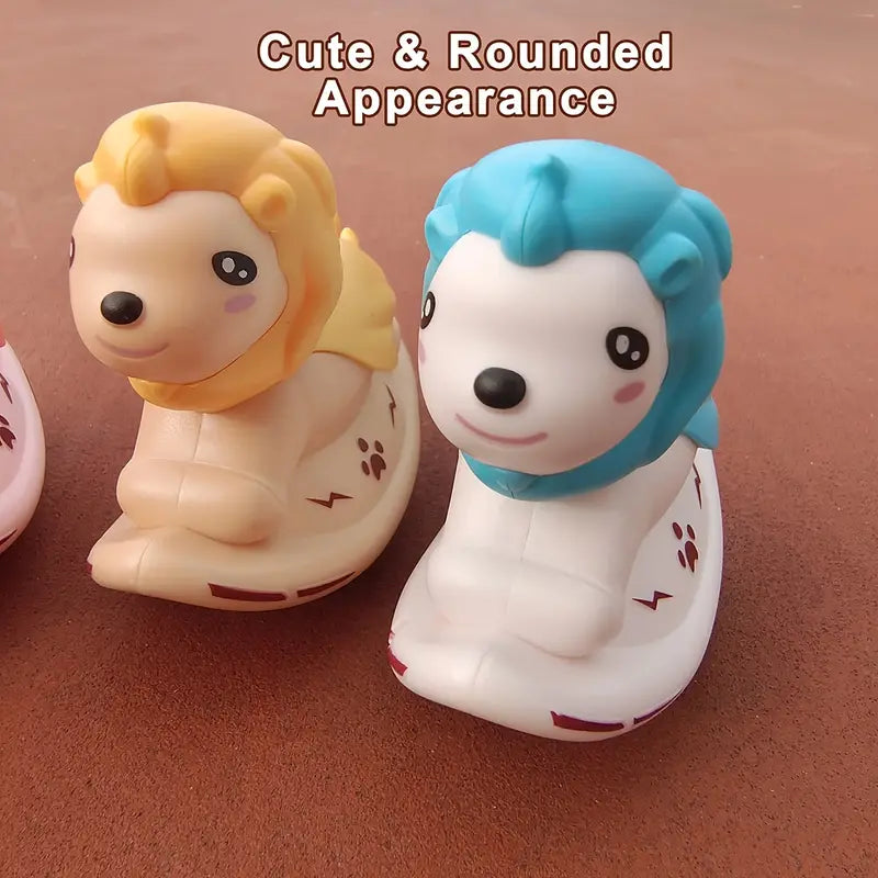 Cute Inertial Pressure Lion-Press & Go