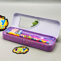 6Pcs Mini Mermaid Themed Tin Geometry Box