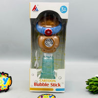 5 Holes Electric Bear Themed Colorful Bubble Stick