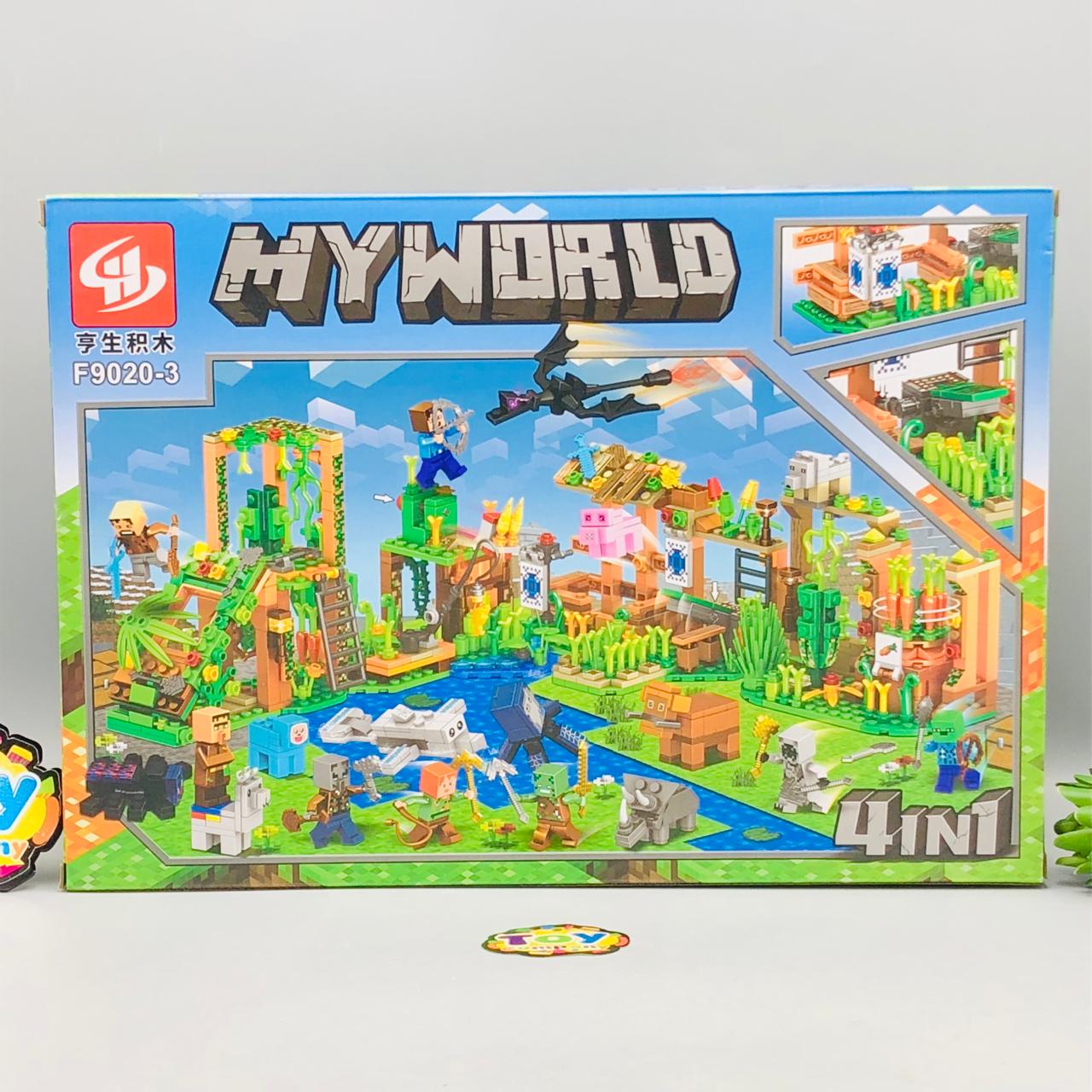 398Pcs DIY My World Minecraft Themed Building Block