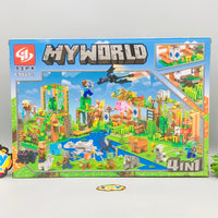 398Pcs DIY My World Minecraft Themed Building Block