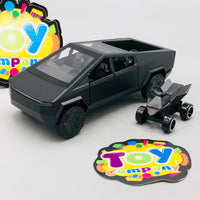 Mini Diecast Tesla Pickup Truck With Bike - 1Pc