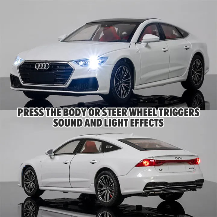 1:24 Diecast Audi A7 Model Car With Headlights