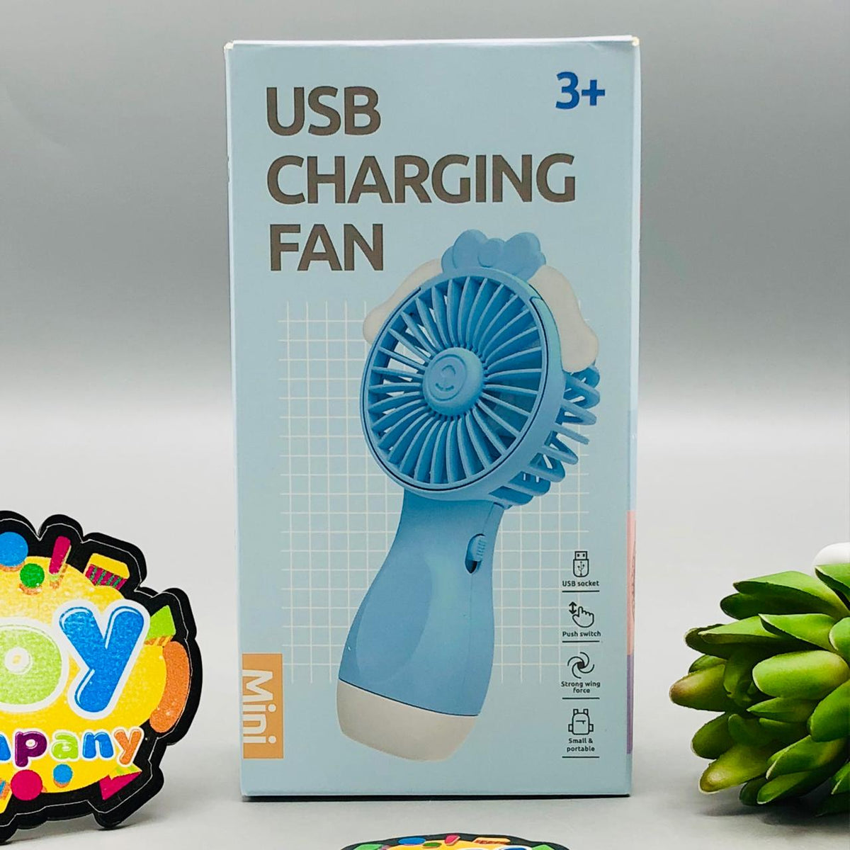 Rechargeable Mini Cute Anime Fan