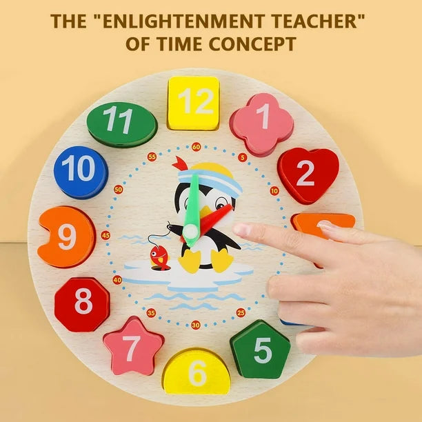 Wooden Montessori Learning Digital Clock