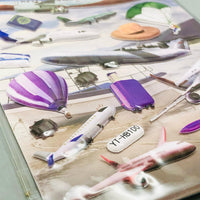 3D Airplane Themed Sticker - 1Pc