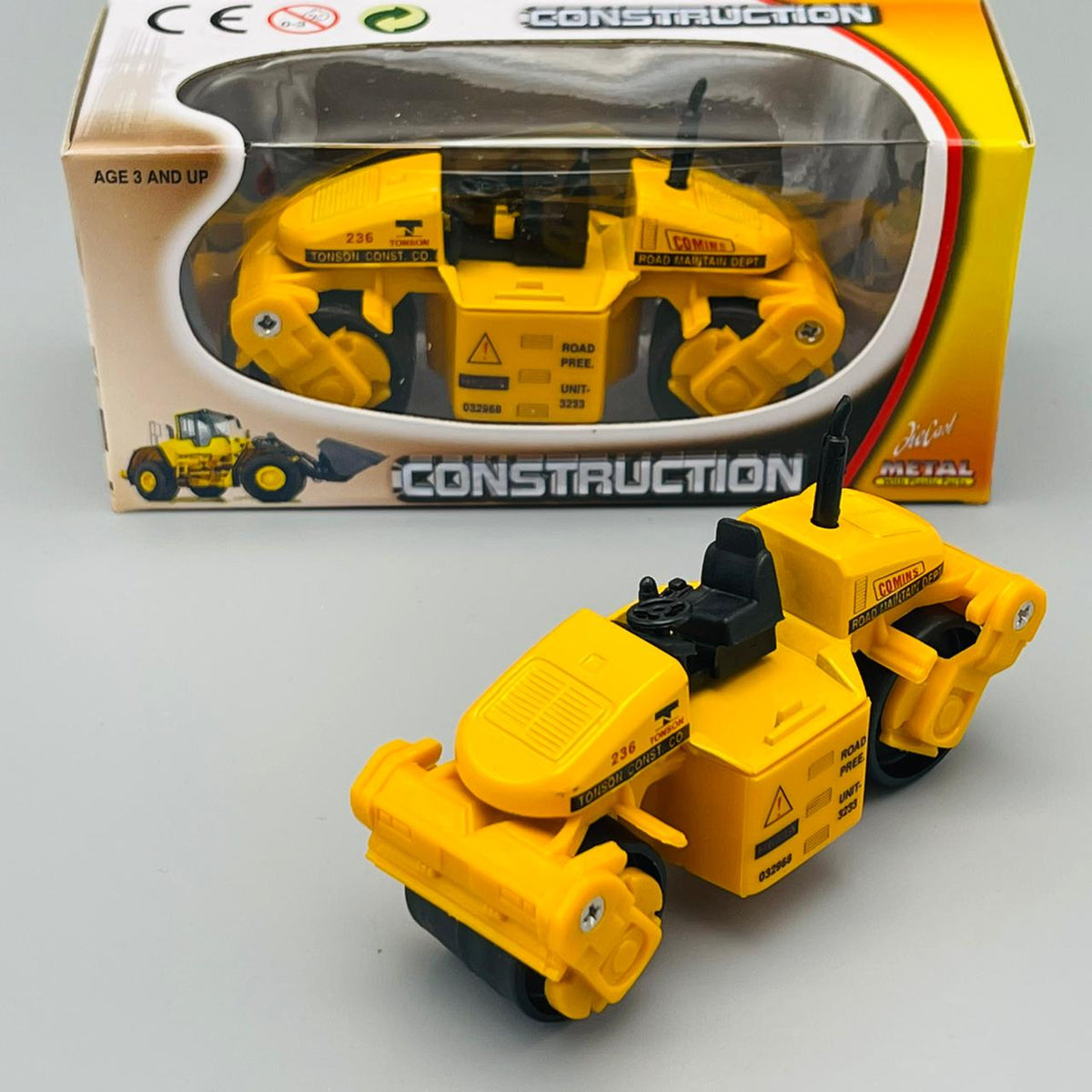 Diecast Metal Construction Trucks - Set of 10