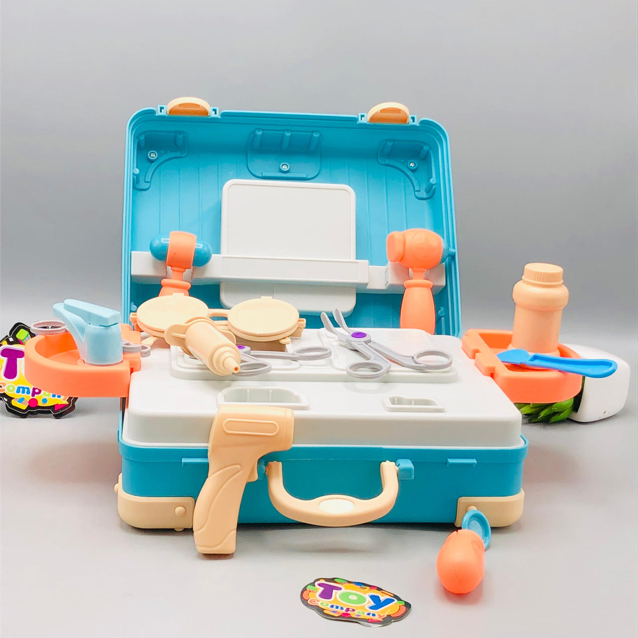 19Pcs Pretend Play Kids Doctor Medical Suitcase
