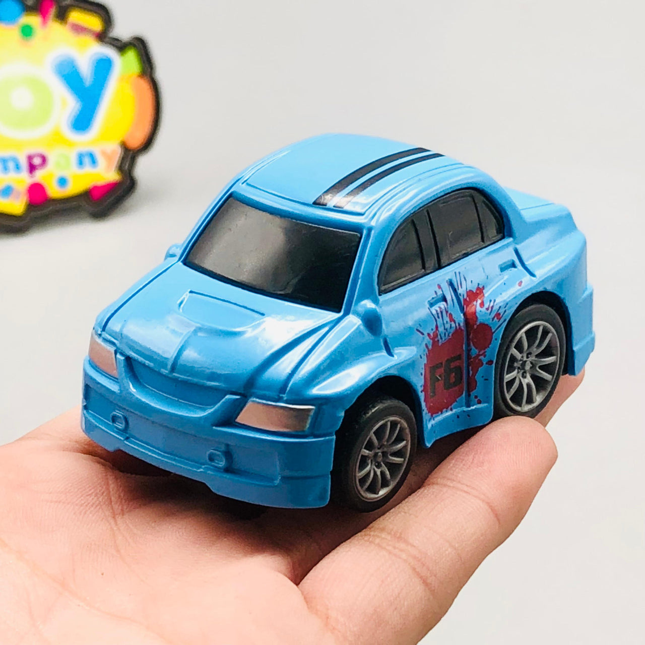 1Pc Diecast Mini Blue Car - Minor Fault