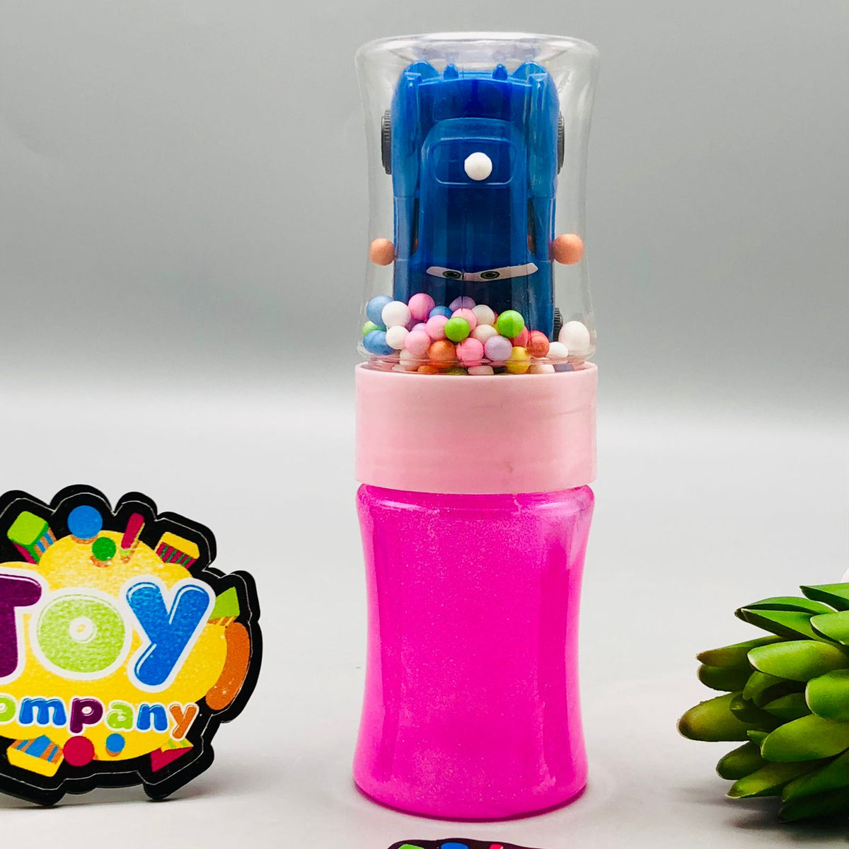 1Pc Mini Car Design Crystal Slime Mud Bottle