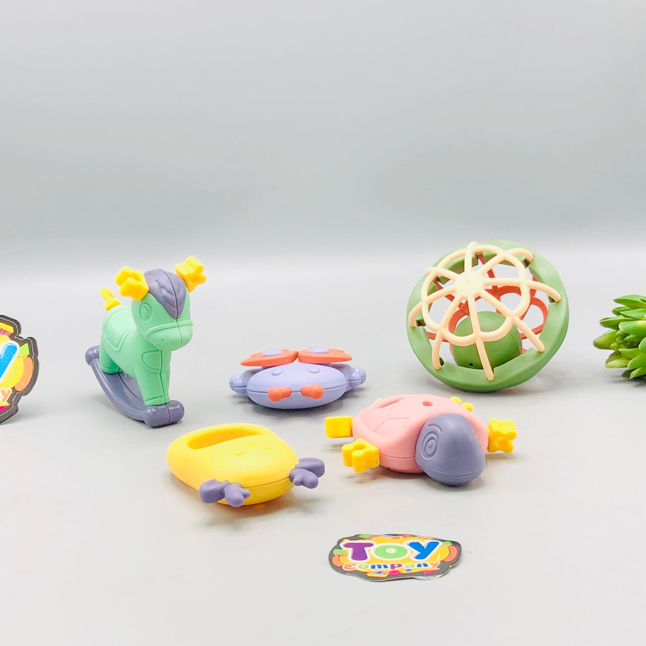 10Pcs Premium Baby Teether & Rattles With Storage Box