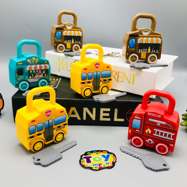 6Pcs Unlock Push Cars With Keys - Some Similar Designs