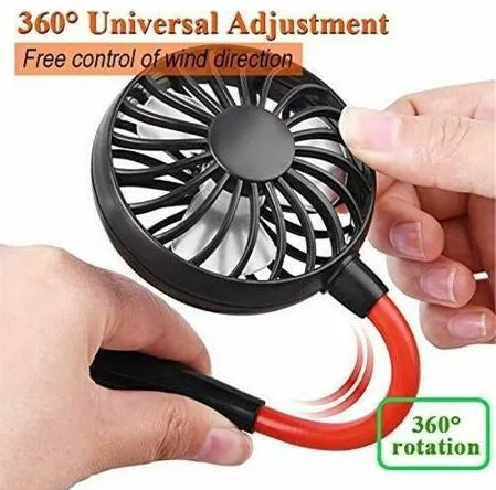 Wearable Sports Neck Fan With Rechargeable Battery