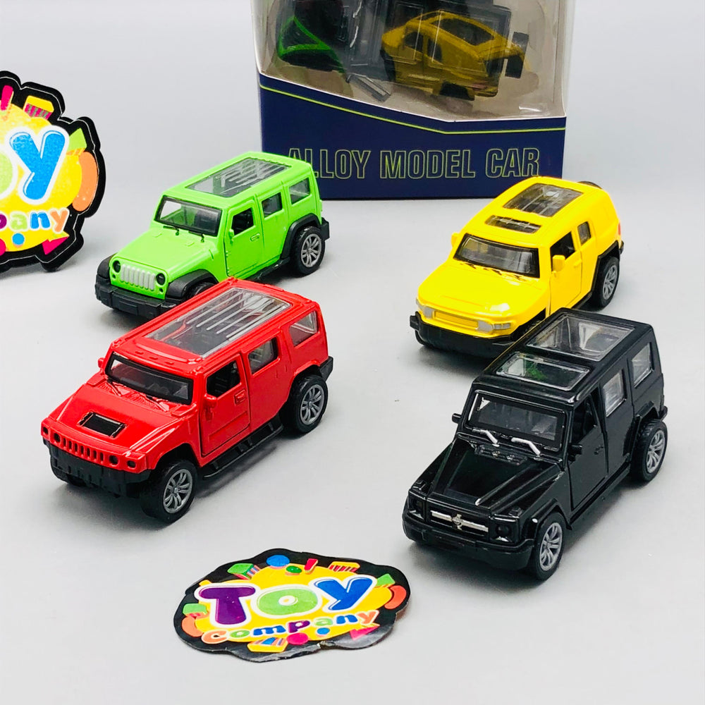 4Pc Diecast Mini Pullback Models