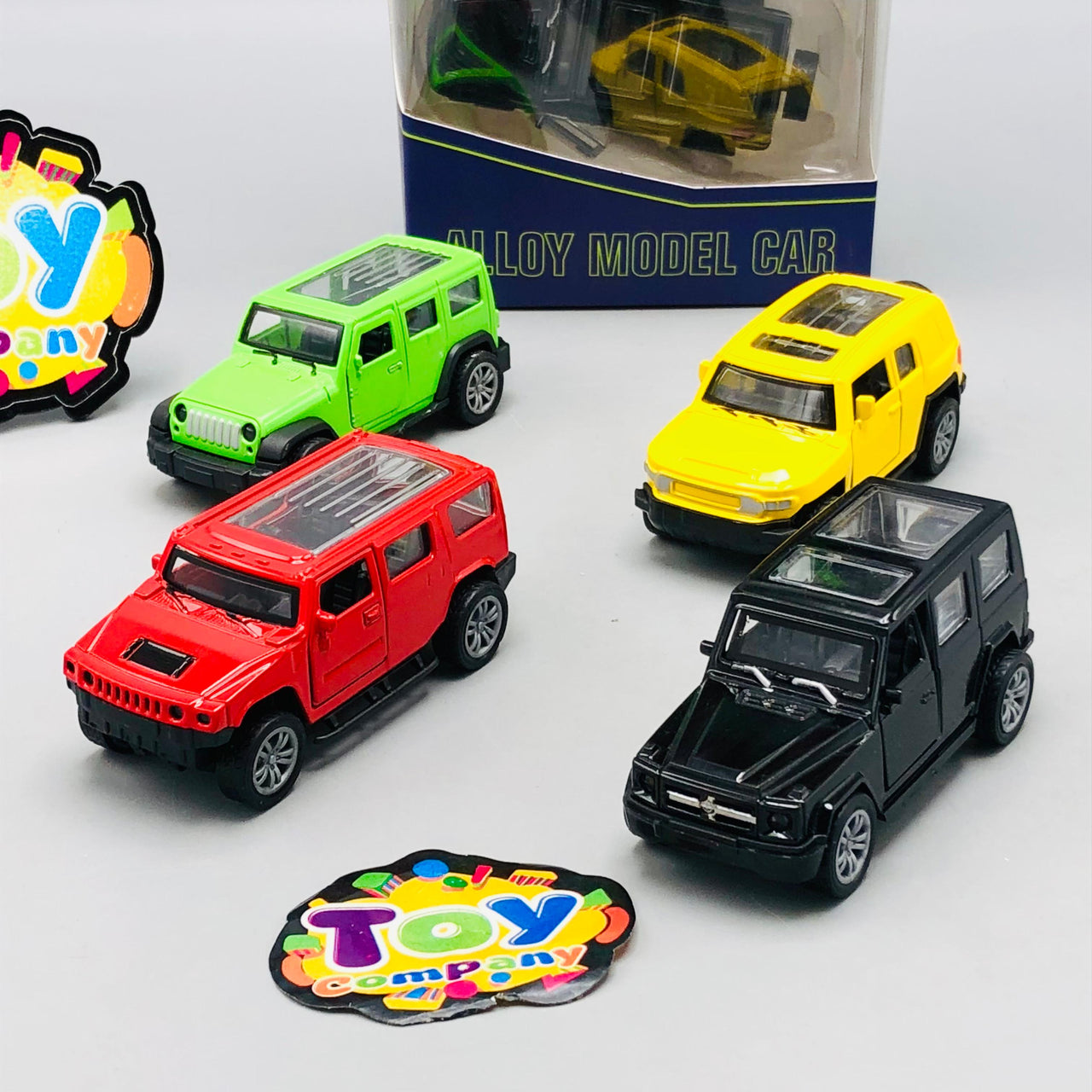 4Pc Diecast Mini Pullback Models