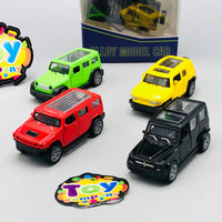 4Pc Diecast Mini Pullback Models