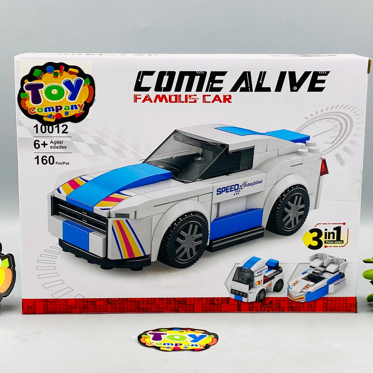 DIY 3in1 Speed Champion Car Lego Bricks Set - 160Pcs