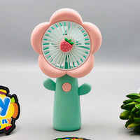 Rechargeable Mini Flower Themed Cooling Fan