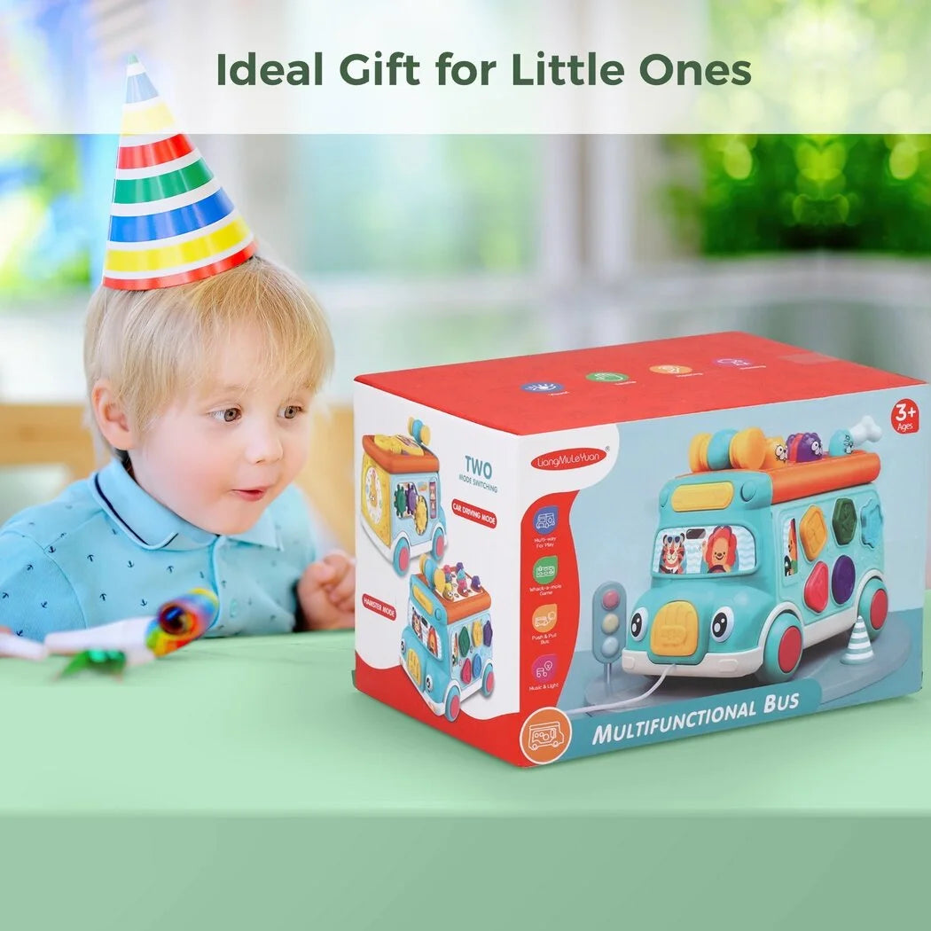 Multi-functional Montessori Bus With Light & Sound