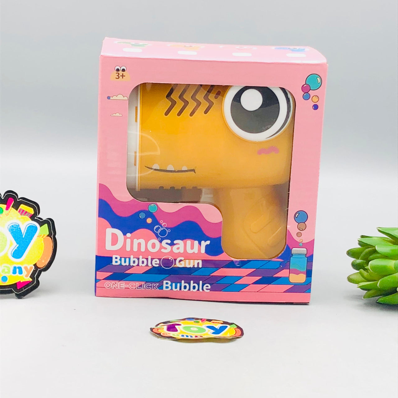 Kids Dinosaur Themed Colorful Bubble Gun 