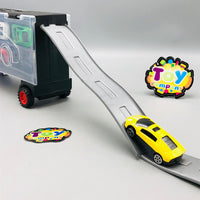 Hot Wheels Car Carrying Trailer Truck - 6Pcs Cars