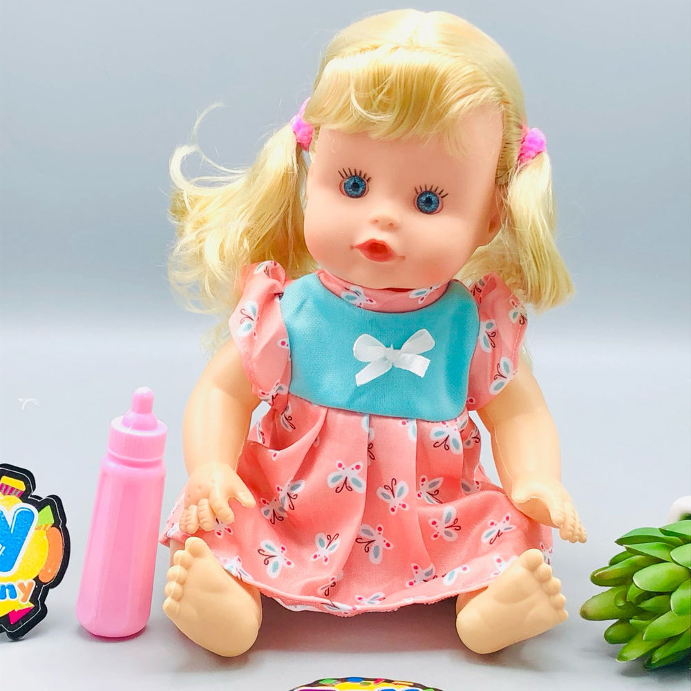 11* Inches Premium Movable Joints Doll With Feeder