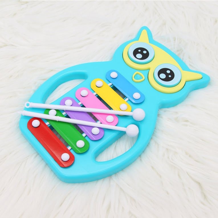 6 Notes Musical Owl Shape Xylophone For Kids
