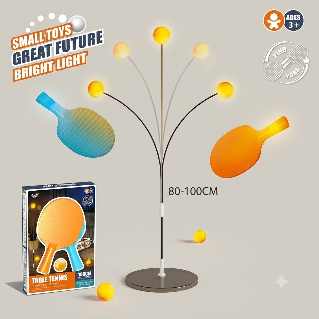 Adjustable Height Luminous Racket Table Tennis Game