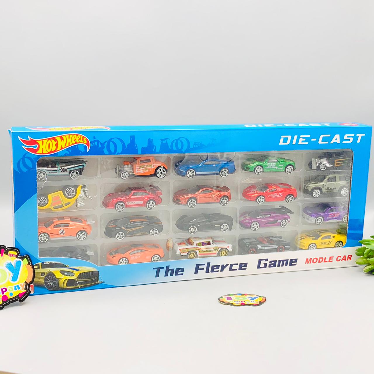 20Pcs Hot Wheels Diecast Mini Inertial Cars Set
