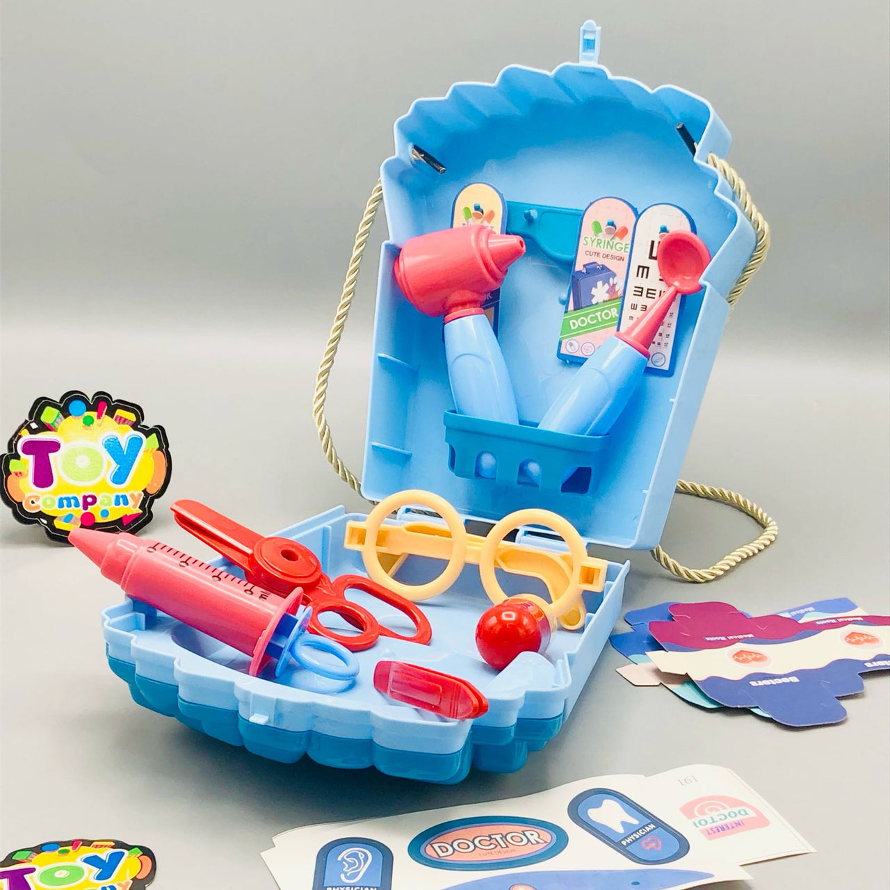 19Pcs Pretend Play Medical Kit With Storage Box