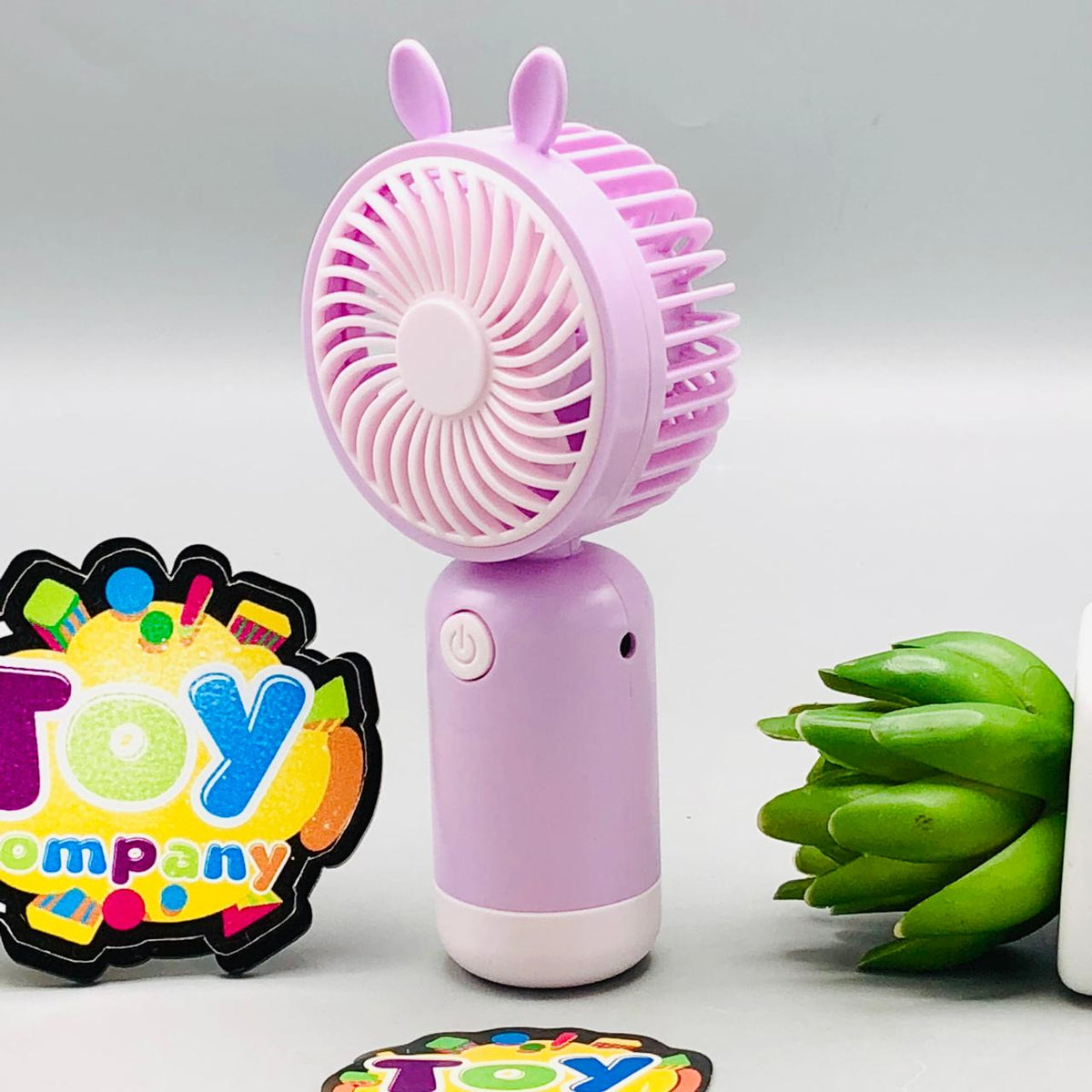 Rechargeable Mini Cartoon Rabbit Handheld Fan