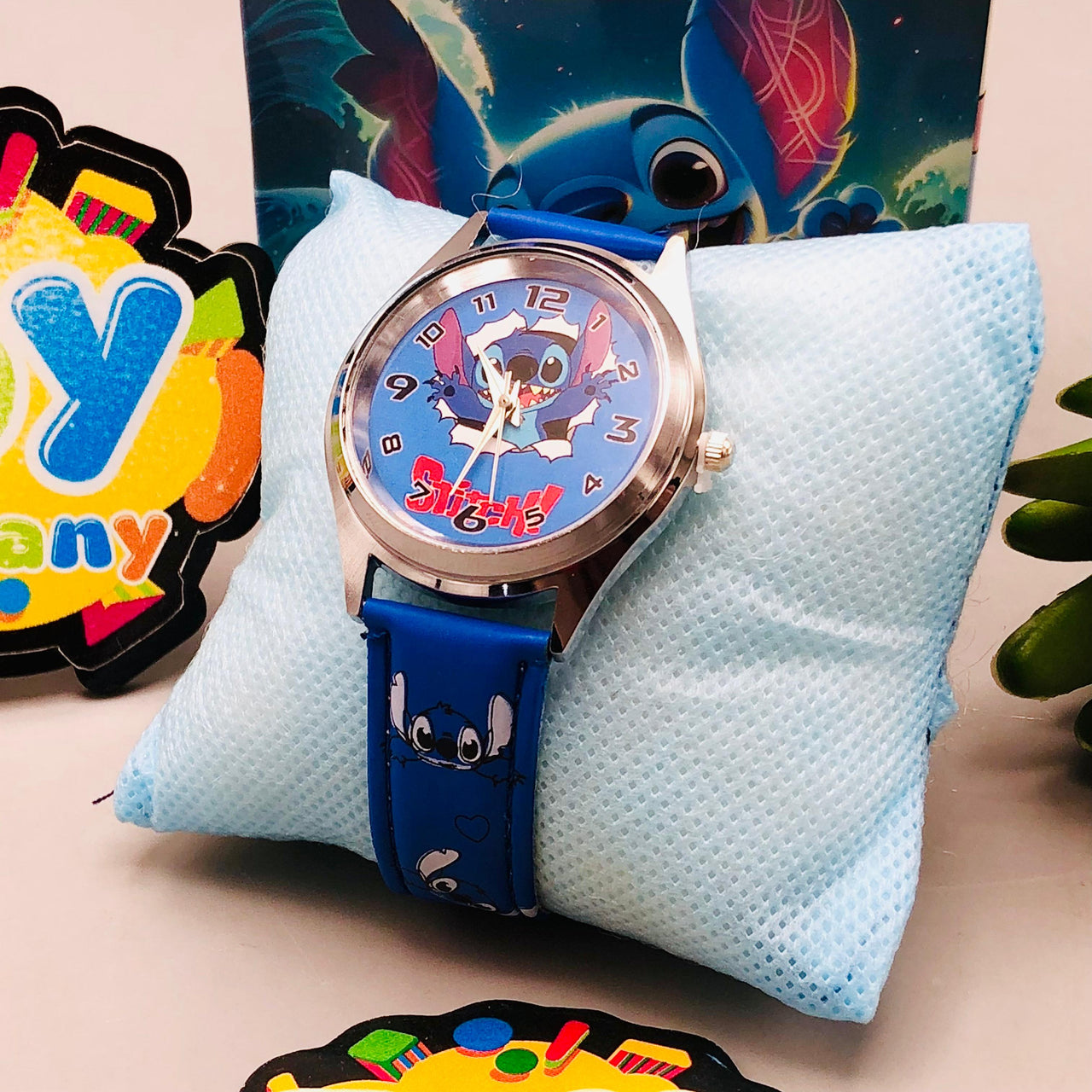 Stitch Themed Kids Stainless Steel Frame Watch