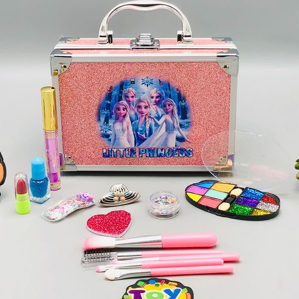 15Pcs Realistic Little Princess Makeup Suitcase