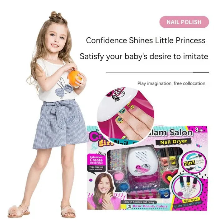 2in1 Realistic Nail Glam Salon With Dryer