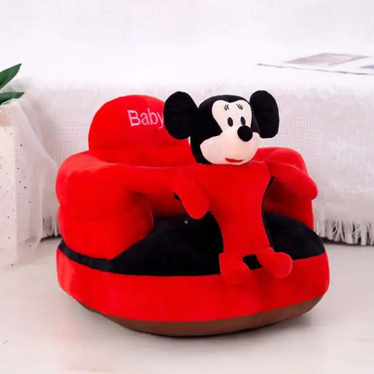 Micky Mouse Fluffy Plush Sofa Seat For Babies
