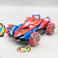 Remote & Watch Controlled Spiderman Stunt Spray Car