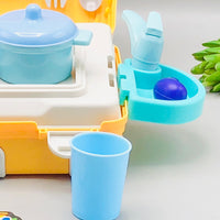 24Pcs Kids Pretend Play Kitchen Suitcase