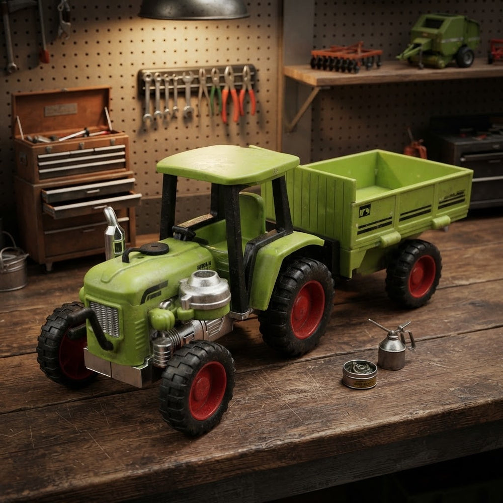 1:18 ABS Farmer Tractor With Smoke - 1Pc