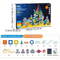 99Pcs Space Magnetic Pipeline Building Block