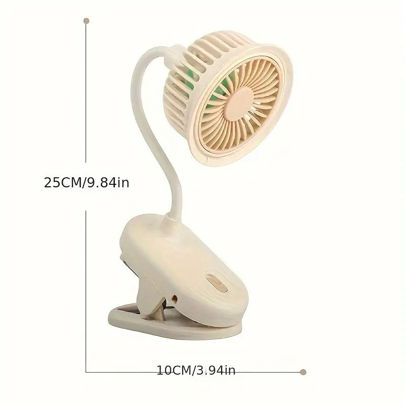 Rechargeable Clip Type Desktop Fan