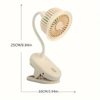 Rechargeable Clip Type Desktop Fan