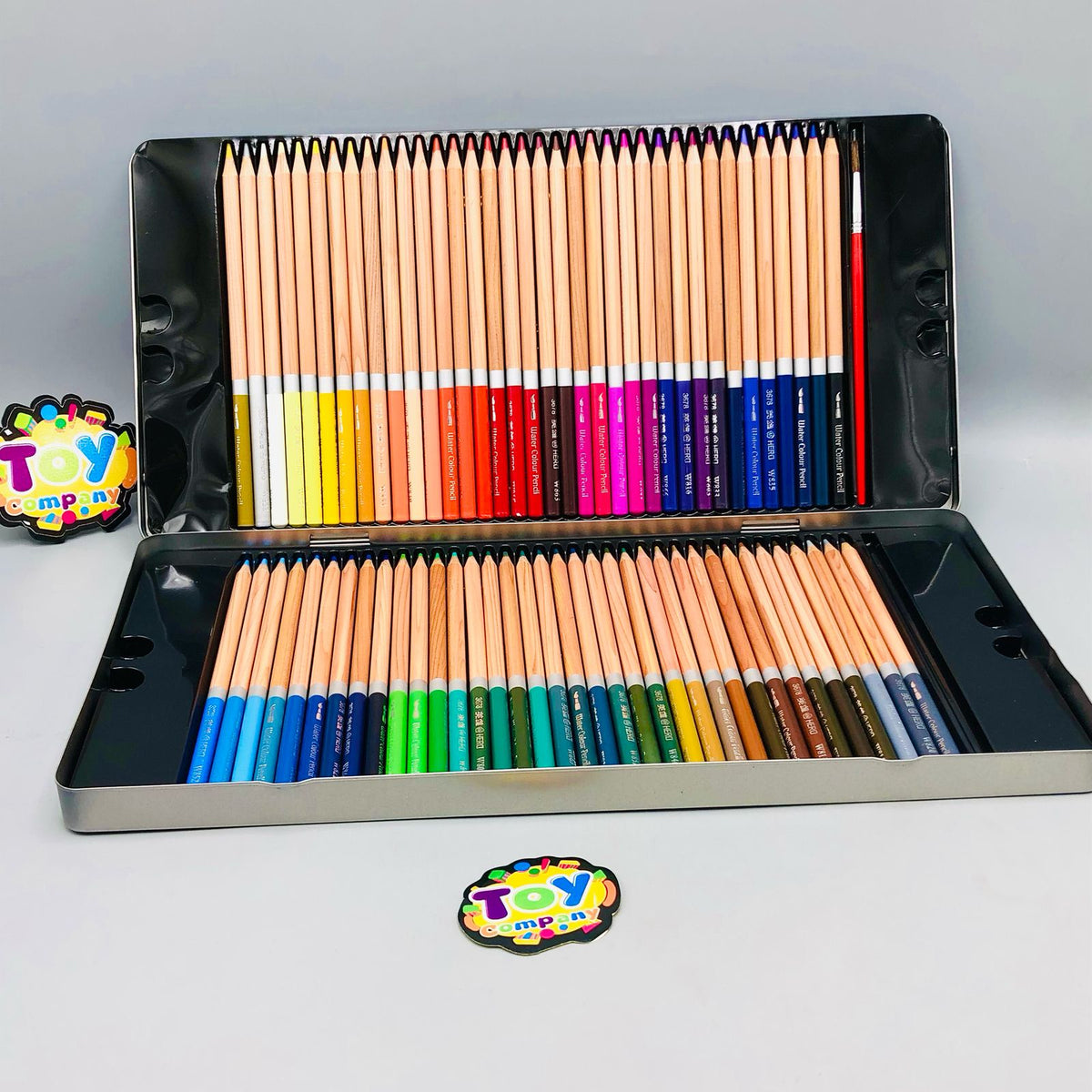 72Pcs Water Color Pencils Set With Tin Box