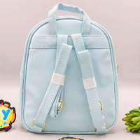 9* Inches Girls Fancy Heart Backpack - Blue