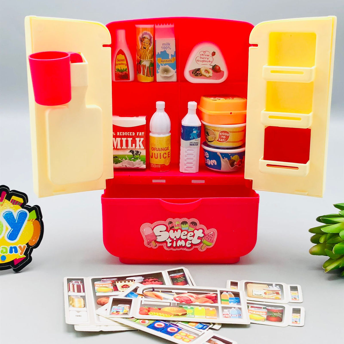 Pretend Play Frozen Food Refrigerator Set