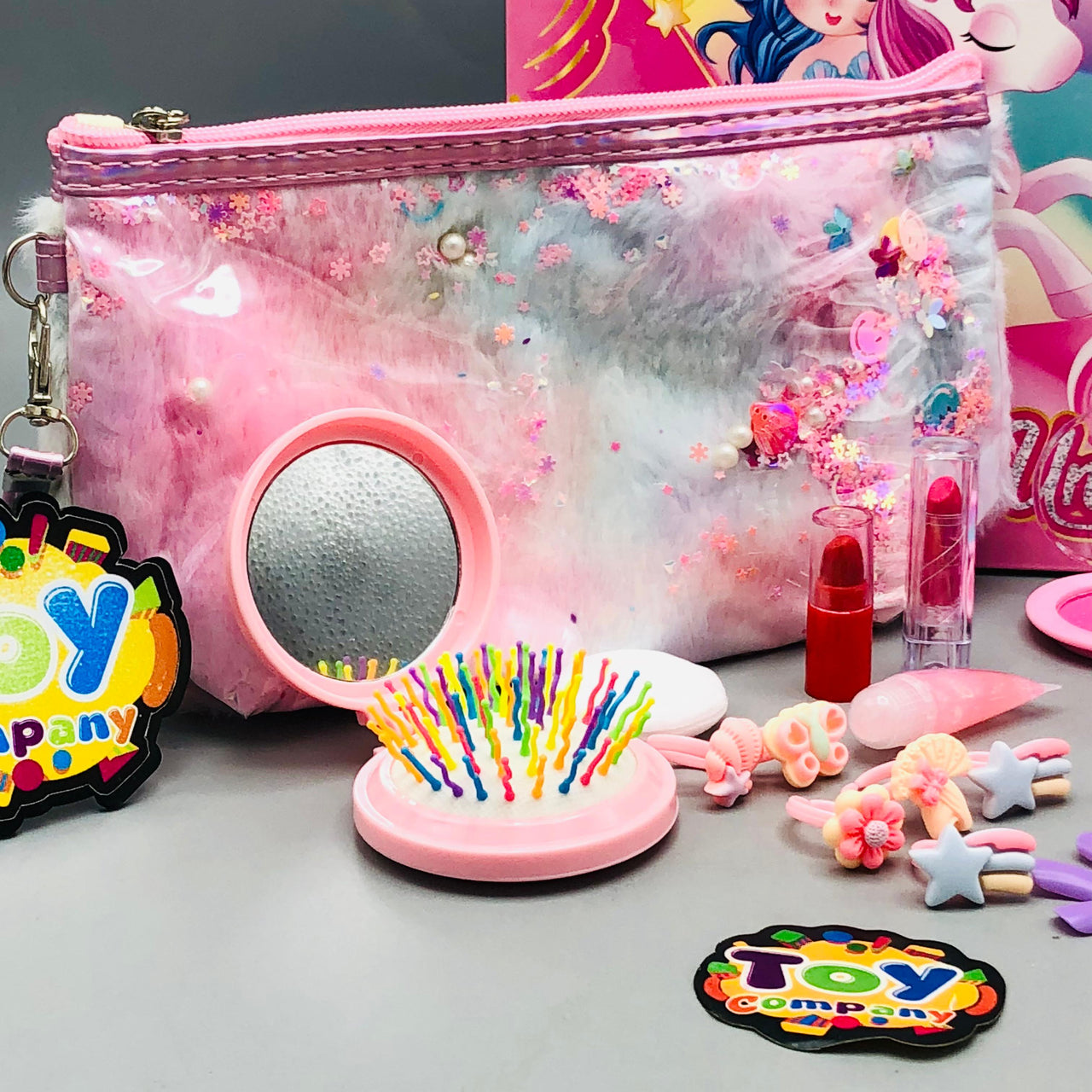 30Pcs Realistic Unicorn Makeup Set With Pouch