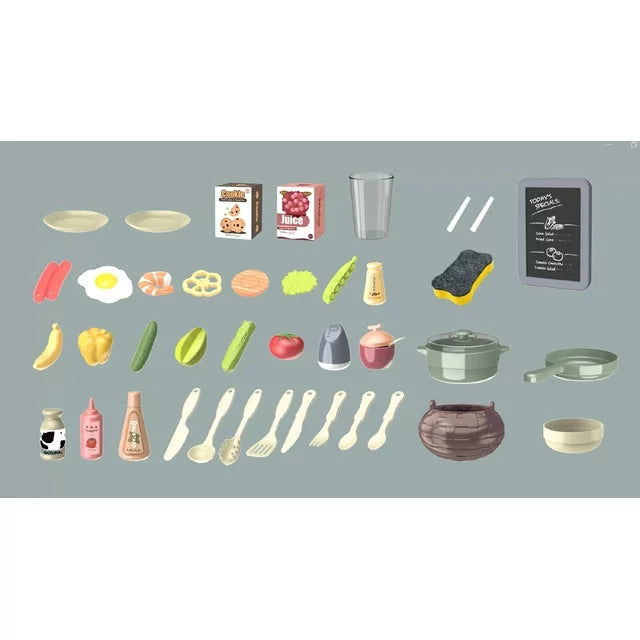 Water & Steam Modern Kitchen Set With Light & Sound - 43Pcs